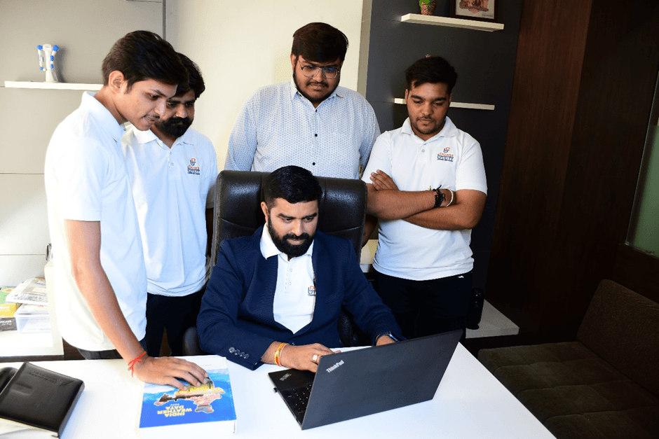 Our team at work